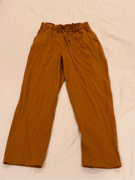 lululemon athletica Pants - lululemon athletica Women's Drawstring Track Pants - Rust Yellow
